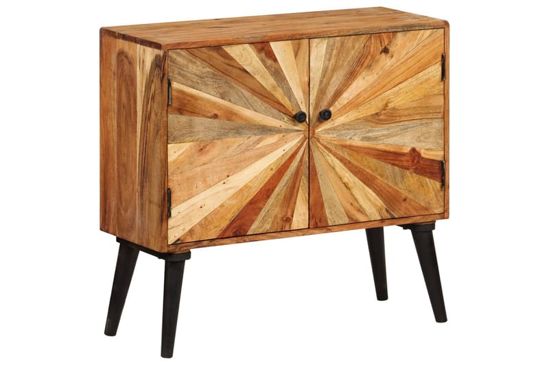 Skänk massivt mangoträ 85x30x75 cm - Brun - Förvaring - Förvaringsmöbler - Skänkar & sideboards