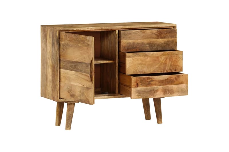 Skänk massivt mangoträ 90x30x69 cm - Brun - Förvaring - Förvaringsmöbler - Skänkar & sideboards