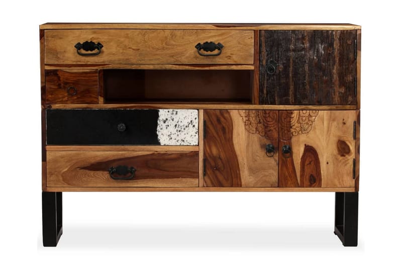 Skänk massivt sheshamträ 115x30x80 cm - Brun - Förvaring - Förvaringsmöbler - Skänkar & sideboards