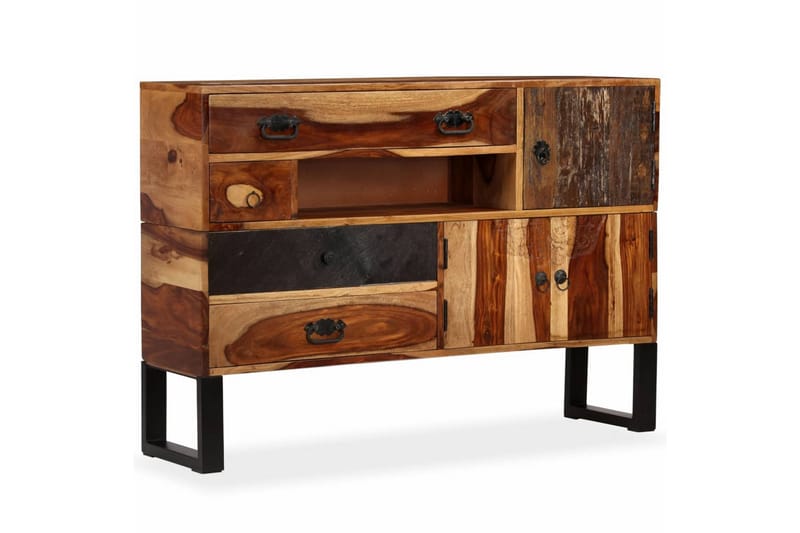 Skänk massivt sheshamträ 115x30x80 cm - Brun - Förvaring - Förvaringsmöbler - Skänkar & sideboards