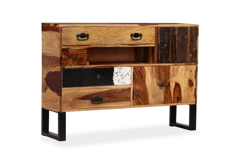 Skänk massivt sheshamträ 115x30x80 cm - Brun - Förvaring - Förvaringsmöbler - Skänkar & sideboards