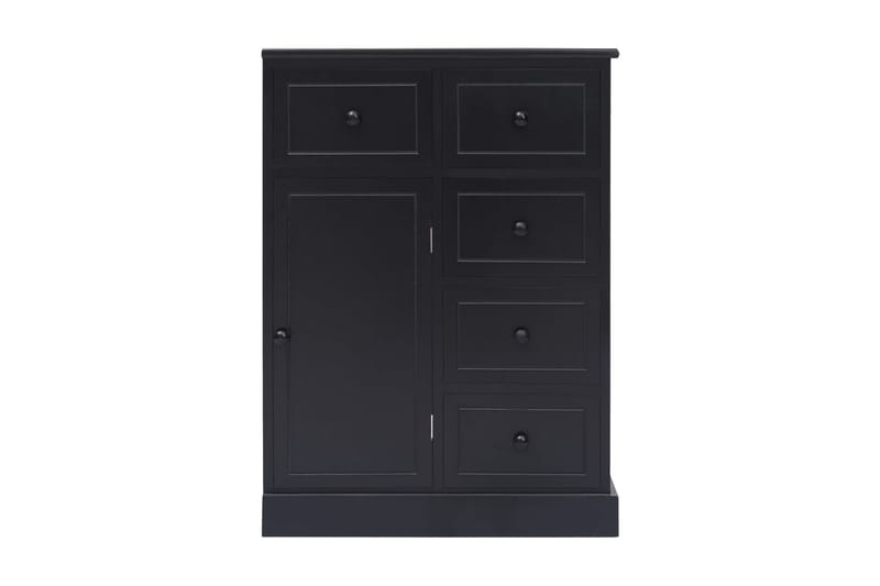 Skänk med 10 lådor svart 113x30x79 cm trä - Svart - Förvaring - Förvaringsmöbler - Skänkar & sideboards