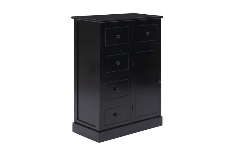 Skänk med 10 lådor svart 113x30x79 cm trä - Svart - Förvaring - Förvaringsmöbler - Skänkar & sideboards