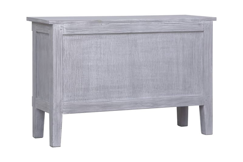 Skänk med 2 lådor 90x30x60 cm massiv mahogny - Grå - Förvaring - Förvaringsmöbler - Skänkar & sideboards