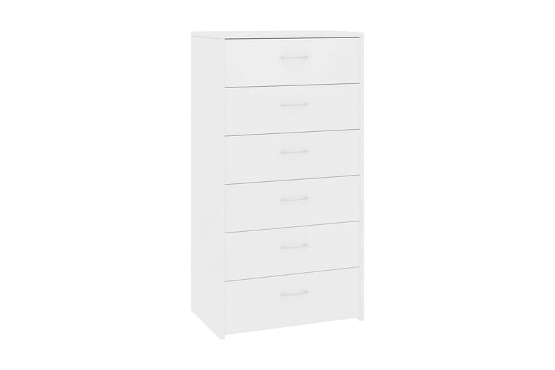 Skänk med 6 lådor vit 50x34x96 cm spånskiva - Vit - Förvaring - Förvaringsmöbler - Skänkar & sideboards