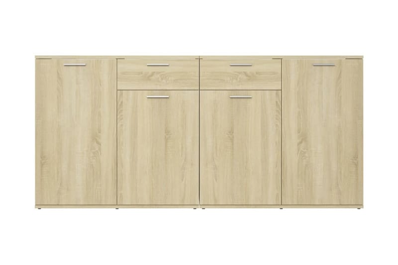 Skänk sonoma-ek 160x36x75 cm spånskiva - Brun - Förvaring - Förvaringsmöbler - Skänkar & sideboards