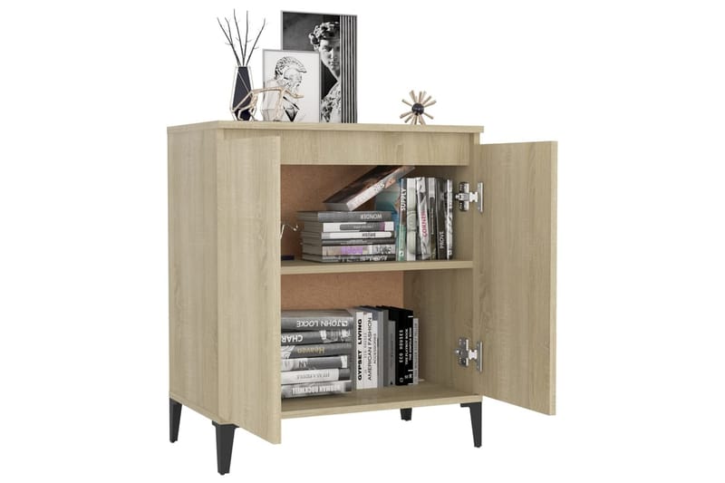 Skänk sonoma-ek 60x30x75 cm spånskiva - Ek - Förvaring - Förvaringsmöbler - Skänkar & sideboards