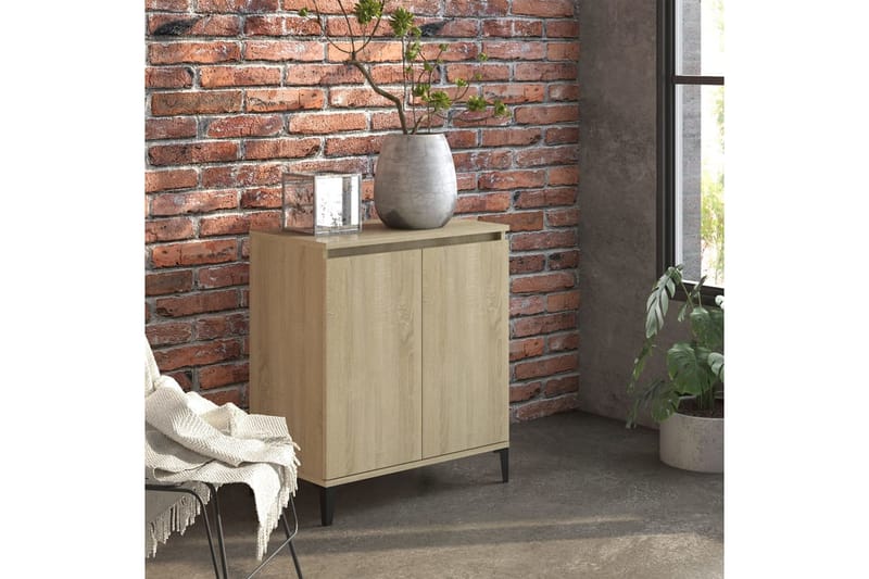 Skänk sonoma-ek 60x30x75 cm spånskiva - Ek - Förvaring - Förvaringsmöbler - Skänkar & sideboards