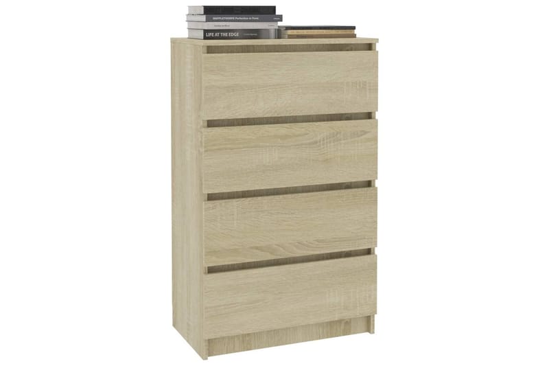 Skänk sonoma-ek 60x35x98,5 cm spånskiva - Brun - Förvaring - Förvaringsmöbler - Skänkar & sideboards