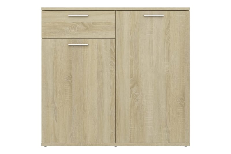 Skänk sonoma-ek 80x36x75 cm spånskiva - Brun - Förvaring - Förvaringsmöbler - Skänkar & sideboards