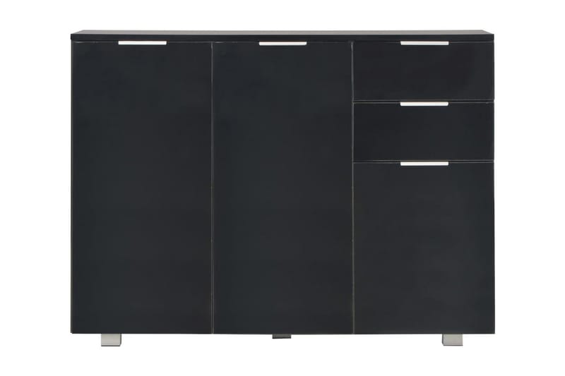 Skänk svart högglans 107x35x76 cm - Svart - Förvaring - Förvaringsmöbler - Skänkar & sideboards