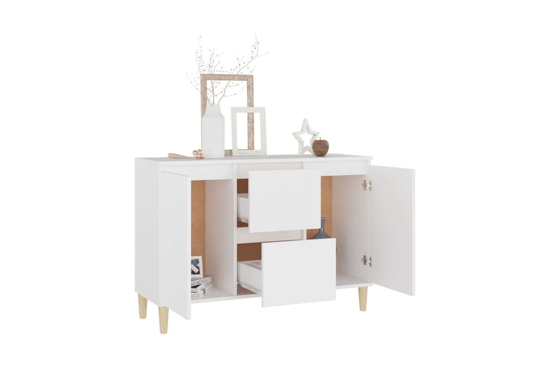 Skänk vit 103,5x35x70 cm spånskiva - Vit - Förvaring - Förvaringsmöbler - Skänkar & sideboards