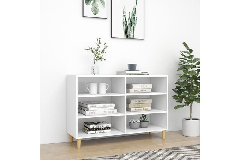 Skänk vit 103,5x35x70 cm spånskiva - Vit - Förvaring - Förvaringsmöbler - Skänkar & sideboards