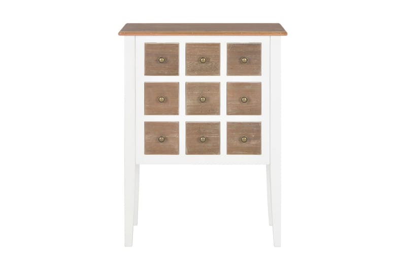 Skänk vit 54x30x80 cm massivt trä - Vit - Förvaring - Förvaringsmöbler - Skänkar & sideboards