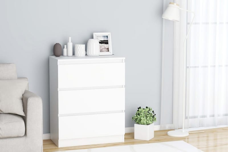 Skänk vit 60x33,5x76 cm spånskiva - Vit - Förvaring - Förvaringsmöbler - Skänkar & sideboards