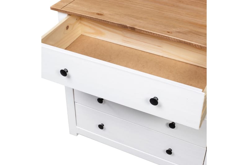 Skänk vit 80x40x73 cm furu Panama - Vit - Förvaring - Förvaringsmöbler - Skänkar & sideboards