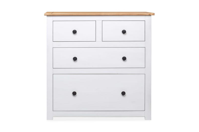 Skänk vit 80x40x83 cm furu panama - Vit - Förvaring - Förvaringsmöbler - Skänkar & sideboards