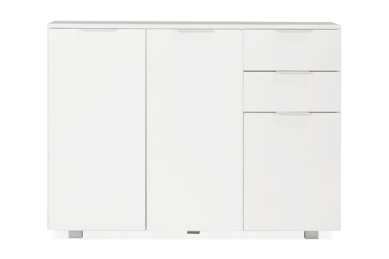 Skänk vit högglans 107x35x76 cm - Vit - Förvaring - Förvaringsmöbler - Skänkar & sideboards