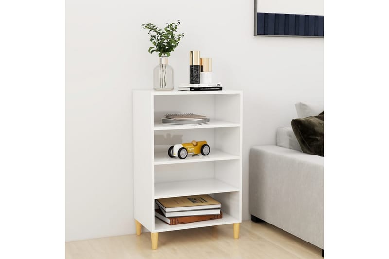 Skänk vit högglans 57x35x90 cm spånskiva - Vit - Förvaring - Förvaringsmöbler - Skänkar & sideboards