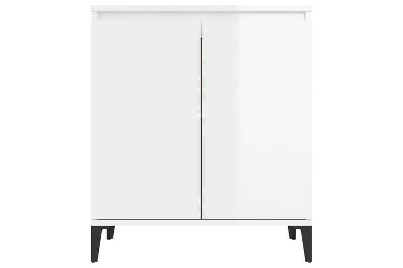 Skänk vit högglans 60x35x70 cm spånskiva - Vit högglans - Förvaring - Förvaringsmöbler - Skänkar & sideboards