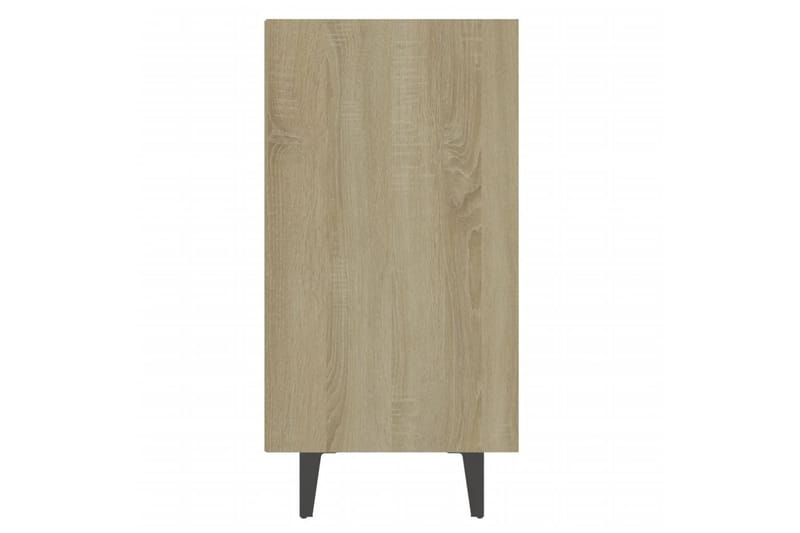 Skänk vit och sonoma-ek 103,5x35x70 cm spånskiva - Vit/ek - Förvaring - Förvaringsmöbler - Skänkar & sideboards