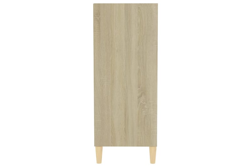 Skänk vit och sonoma-ek 57x35x90 cm spånskiva - Vit - Förvaring - Förvaringsmöbler - Skänkar & sideboards