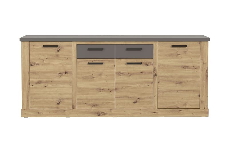 TIZOL Sideboard 90x213 cm Brun/Grå - Förvaring - Förvaringsmöbler - Skänkar & sideboards