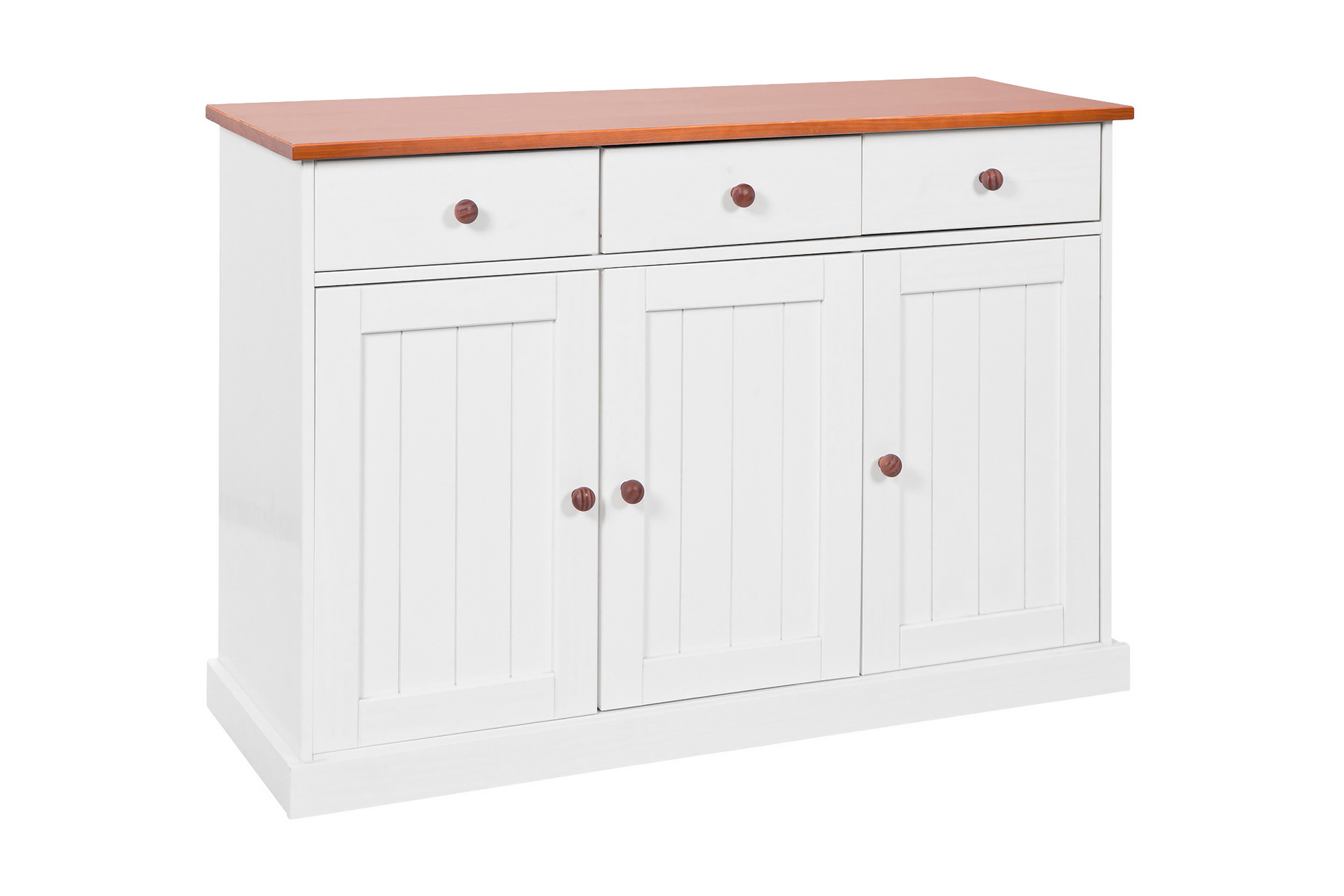 WESTERLAND Sideboard 130 Vit/Natur –