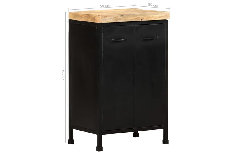 Skänk 47x35x76 cm grovt mangoträ - Brun - Förvaring - Förvaringsmöbler - Skänkar & sideboards