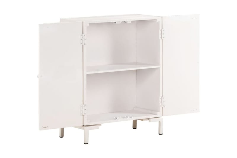 Skänk 60x30x76 cm massivt mangoträ - Vit - Förvaring - Förvaringsmöbler - Skänkar & sideboards