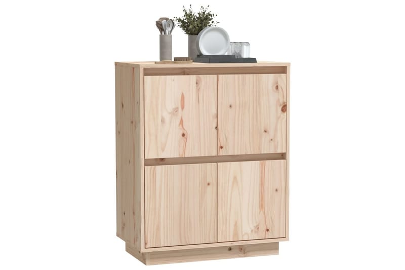 Skänk 60x34x75 cm massiv furu - Brun - Förvaring - Förvaringsmöbler - Skänkar & sideboards