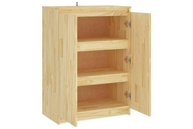 Skänk 60x36x84 cm massivt furuträ - Brun - Förvaring - Förvaringsmöbler - Skänkar & sideboards