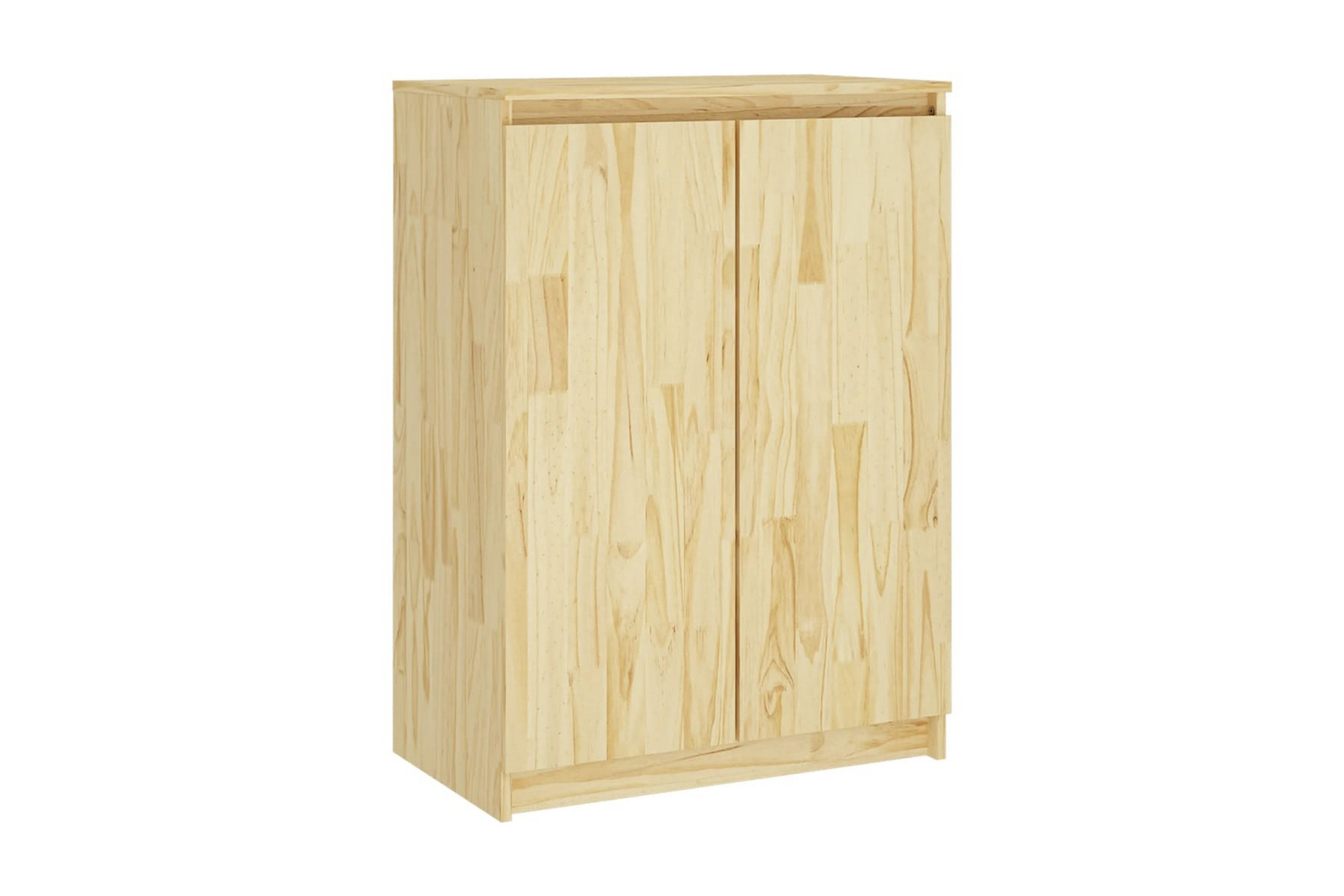 Skänk 60x36x84 cm massivt furuträ – Brun