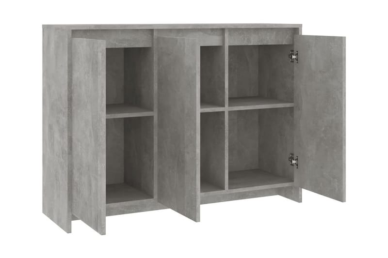 Skänk betonggrå 102x33x75 cm spånskiva - Betonggrå - Förvaring - Förvaringsmöbler - Skänkar & sideboards