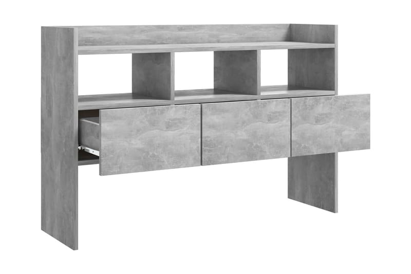 Skänk betonggrå 105x30x70 cm spånskiva - Grå - Förvaring - Förvaringsmöbler - Skänkar & sideboards