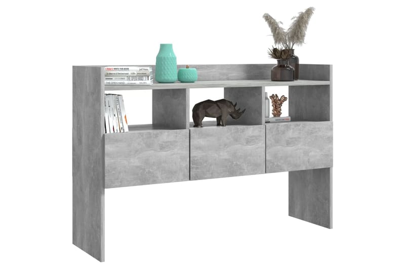 Skänk betonggrå 105x30x70 cm spånskiva - Grå - Förvaring - Förvaringsmöbler - Skänkar & sideboards