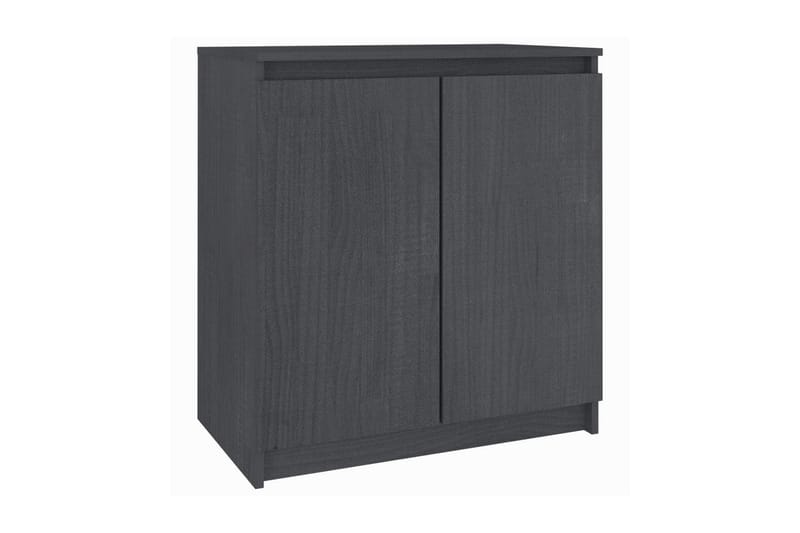 Skänk grå 60x36x65 cm massiv furu - Grå - Förvaring - Förvaringsmöbler - Skänkar & sideboards