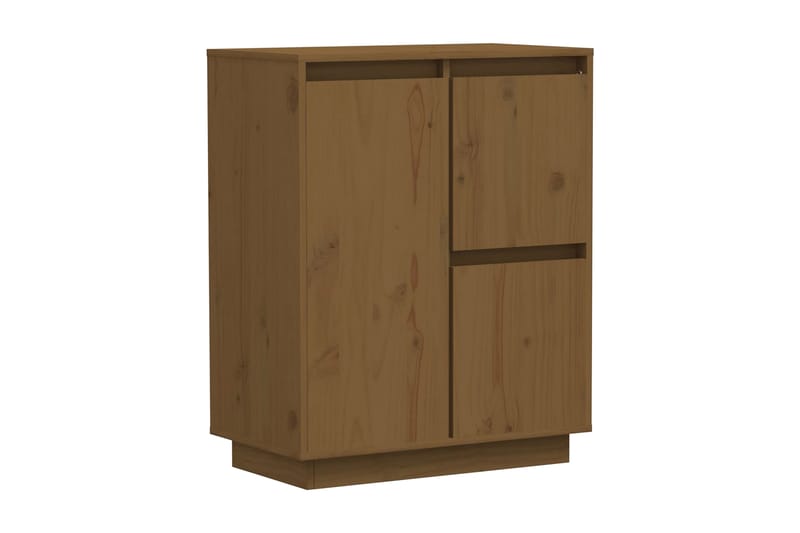 Skänk honungsbrun 60x34x75 cm massiv furu - Brun - Skänkar & sideboards