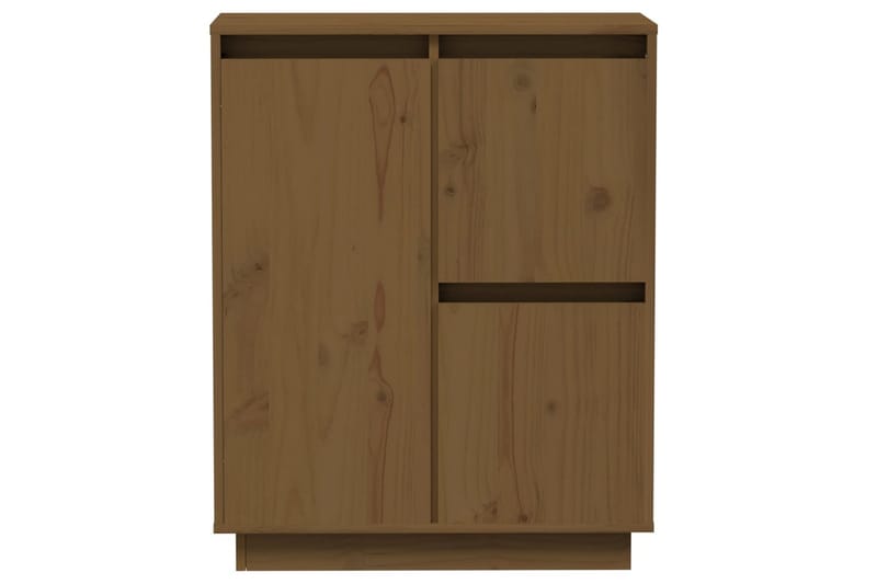 Skänk honungsbrun 60x34x75 cm massiv furu - Brun - Skänkar & sideboards