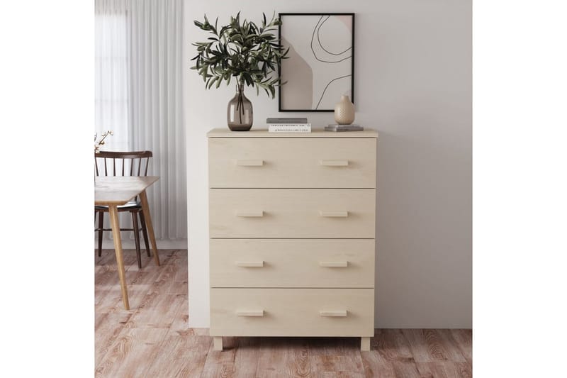 Skänk honungsbrun 79x40x103,5 cm massiv furu - Honung - Förvaring - Förvaringsmöbler - Skänkar & sideboards