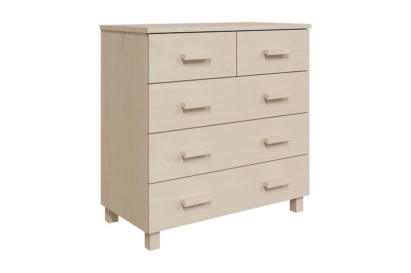 Skänk honungsbrun 79x40x80 cm massiv furu - Honung - Förvaring - Förvaringsmöbler - Skänkar & sideboards