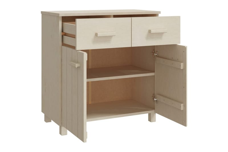 Skänk honungsbrun 79x40x80 cm massiv furu - Honung - Förvaring - Förvaringsmöbler - Skänkar & sideboards