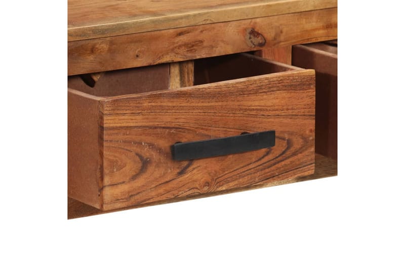 Skänk med 3 lådor 110x30x80 cm massivt akaciaträ - Brun - Förvaring - Förvaringsmöbler - Skänkar & sideboards