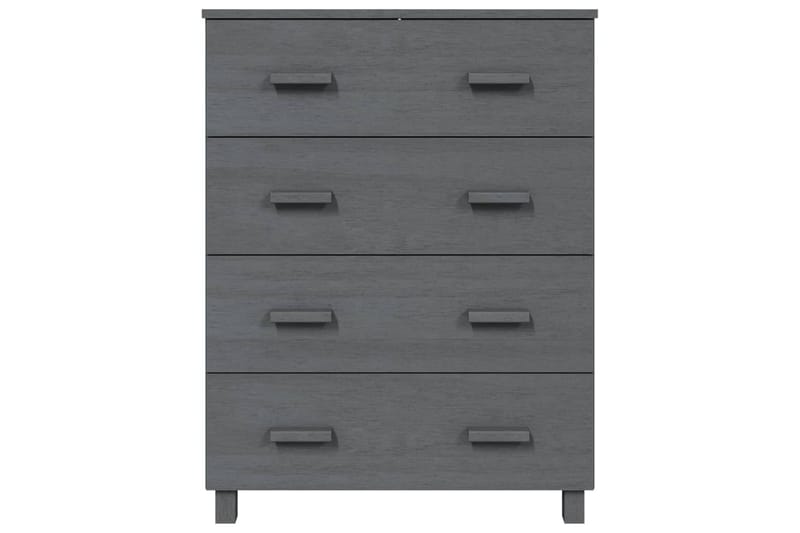 Skänk mörkgrå 79x40x103,5 cm massiv furu - Mörkgrå - Förvaring - Förvaringsmöbler - Skänkar & sideboards