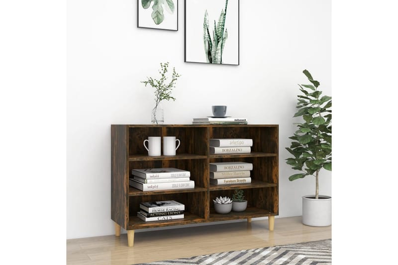 Skänk rökfärgad ek 103,5x35x70 cm spånskiva - Rökfärgad ek - Förvaring - Förvaringsmöbler - Skänkar & sideboards