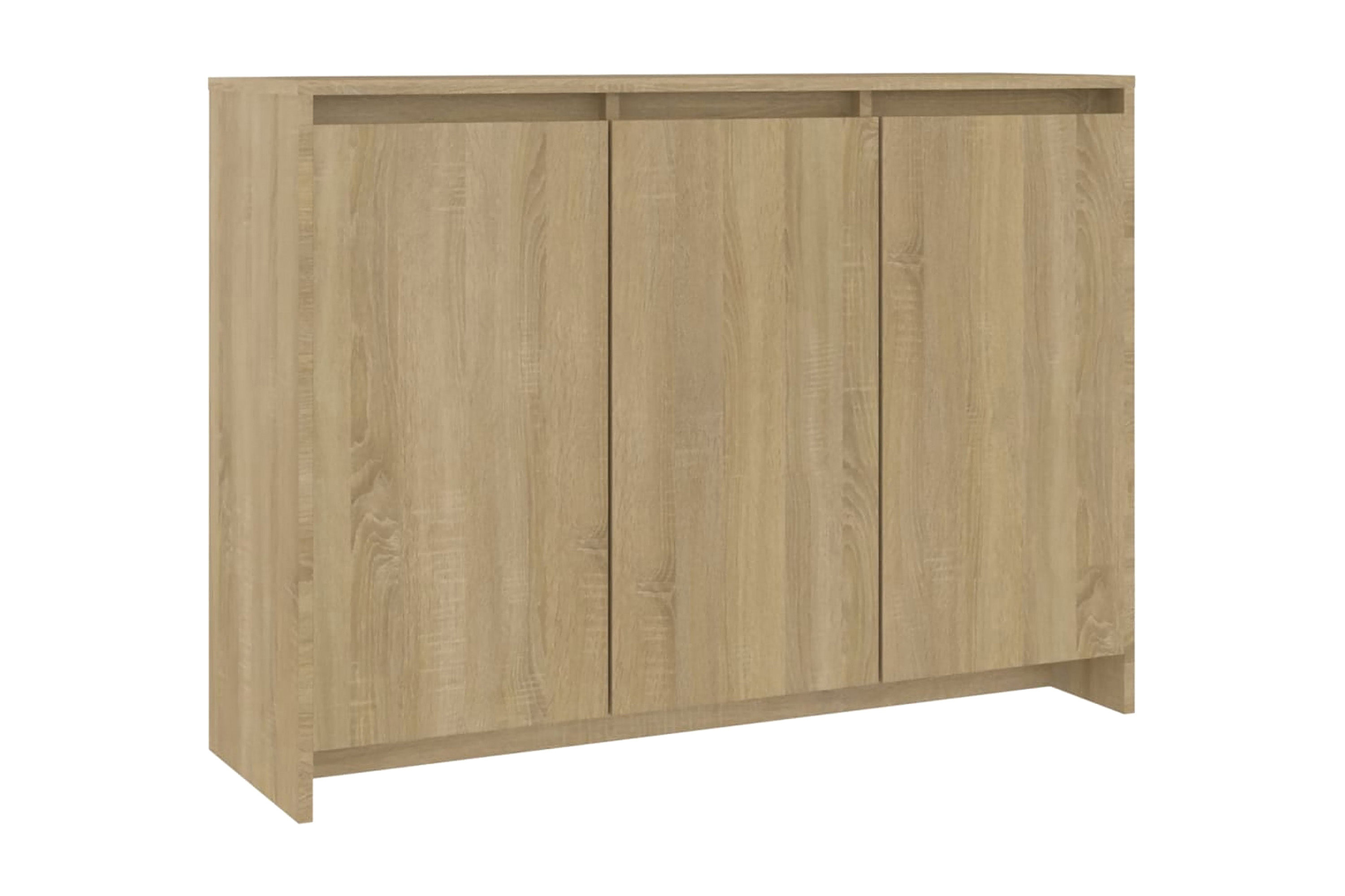 Skänk sonoma-ek 102x33x75 cm spånskiva – Ek