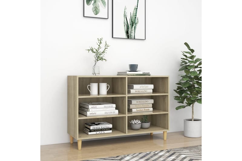 Skänk sonoma-ek 103,5x35x70 cm spånskiva - Ek - Förvaring - Förvaringsmöbler - Skänkar & sideboards