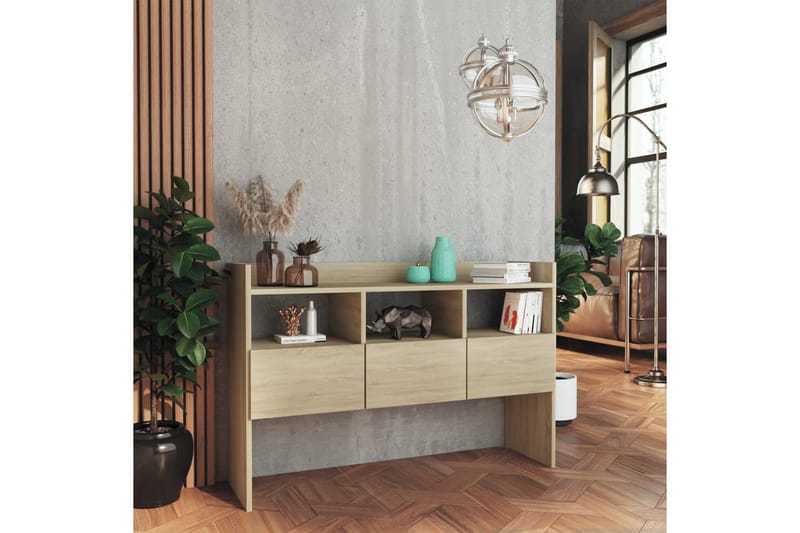 Skänk sonoma-ek 105x30x70 cm spånskiva - Brun - Förvaring - Förvaringsmöbler - Skänkar & sideboards