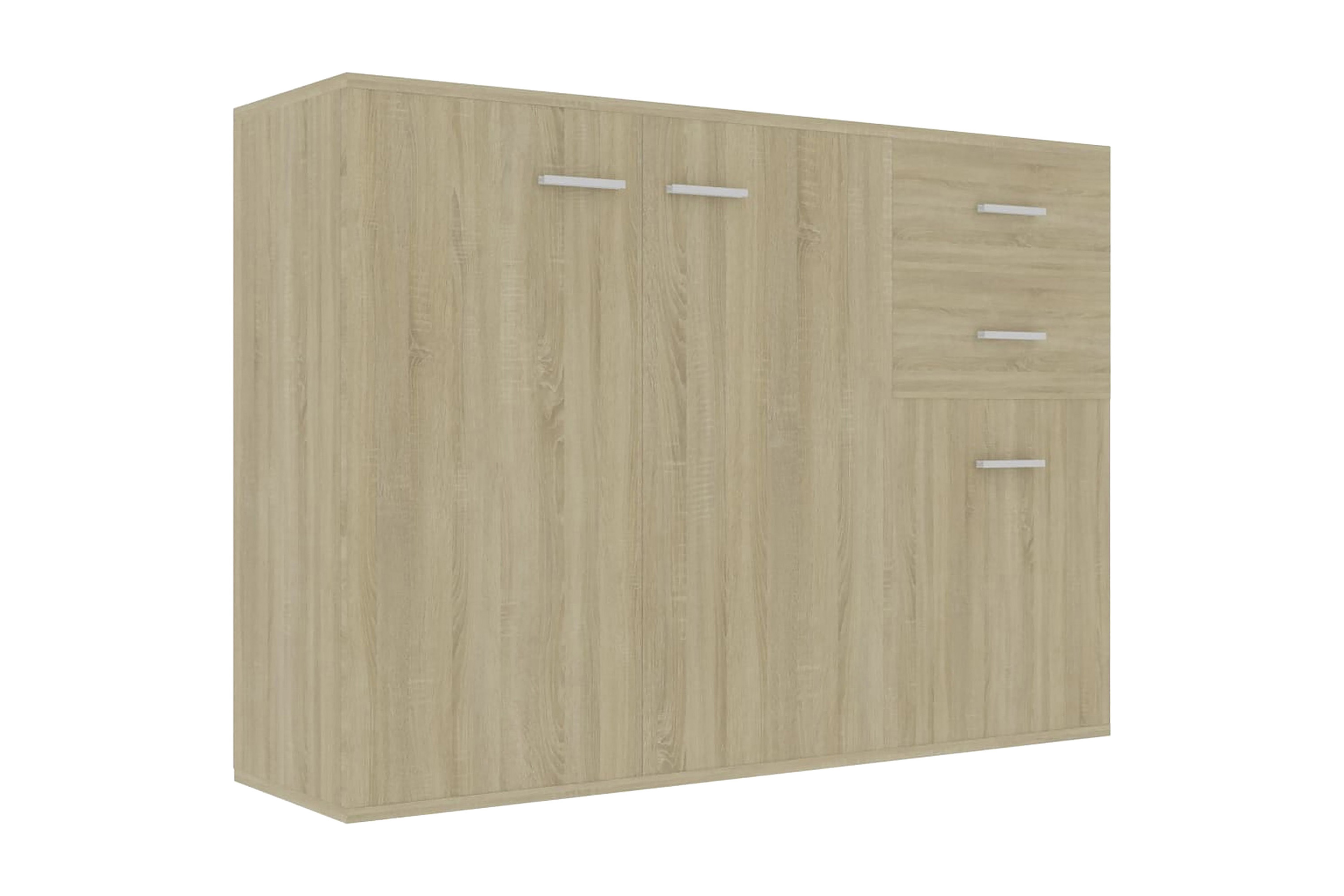 Skänk sonoma-ek 105x30x75 cm spånskiva – Beige