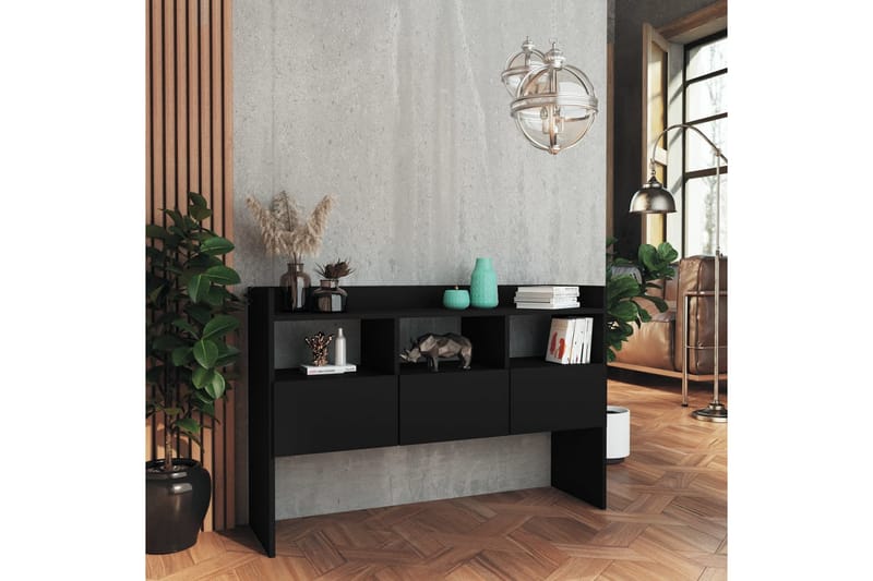 Skänk svart 105x30x70 cm spånskiva - Svart - Förvaring - Förvaringsmöbler - Skänkar & sideboards